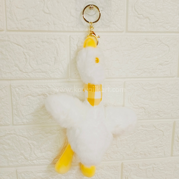 Kawaii Duck Plushie Keychain - Yellow - Single Piece