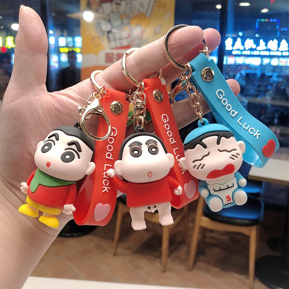 Shin chan metal on sale keychain