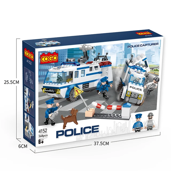 Police Capturer Brick Toys 368+ Pieces - Age 6+