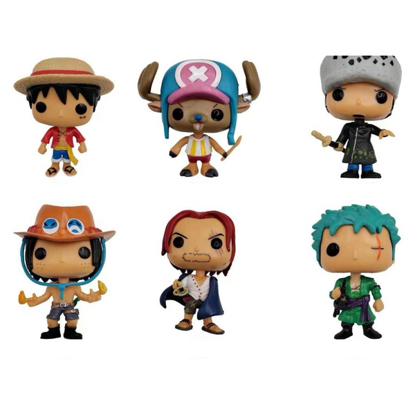 One Piece POP Style Figures - Set of 6 - 10 cm