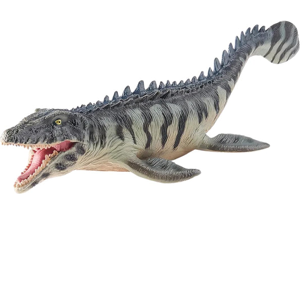 Mosasaurus Striped Body Realistic Dinosaur Toy