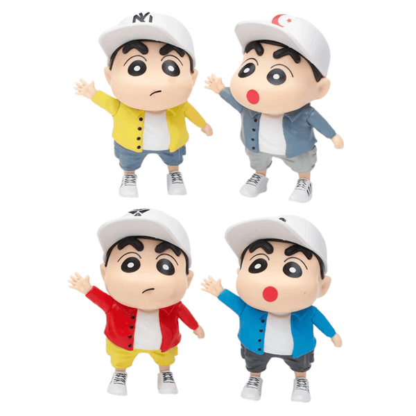 Shinchan Colorful Jacket Figures - Set of 4 - Height 10 cm