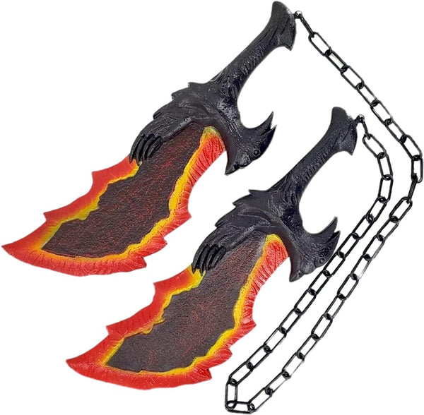 God Of War's Kratos Blades Of Chaos Flame Foam Blades - Life Size - 45 cm
