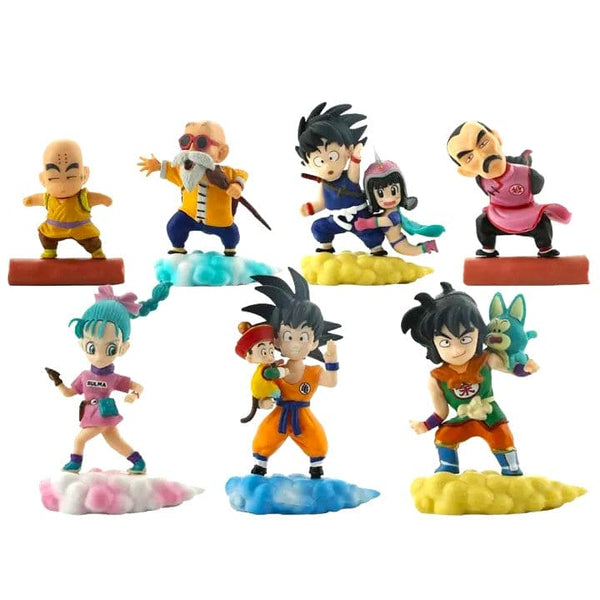 Dragon Ball Z Flying Nimbus Action Figures Set - Set of 7 - 10 cm