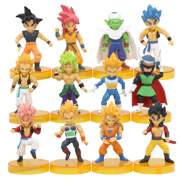 Dragon Ball Z Action Figures - Set of 12 - Height 10 cm