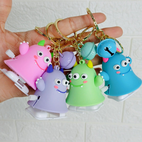 Cute Wind-Up Toy Monster Keychain - Single Piece