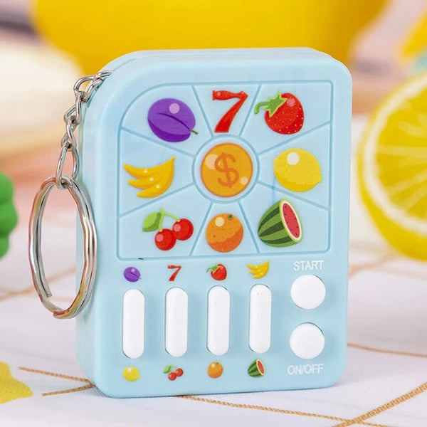 Mini Fruit Raffle Machine Keychain - Blue - Single Piece