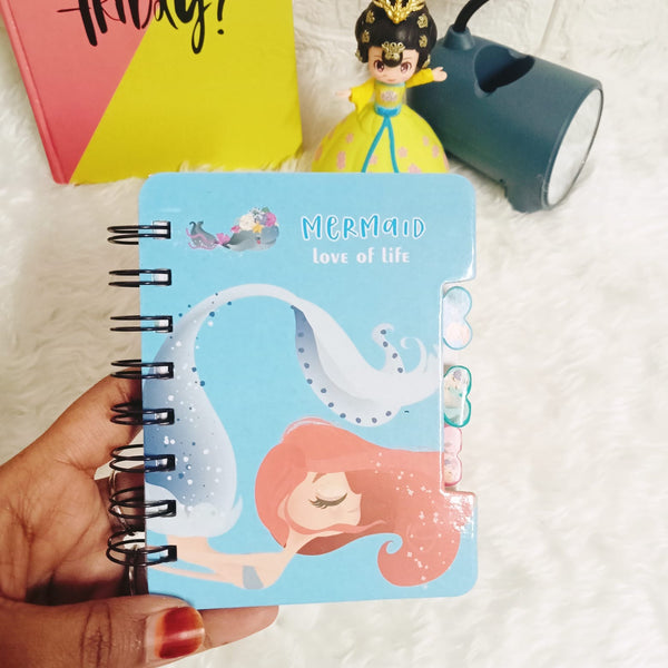 Mermaid Mini Diary - Blue - Single Piece
