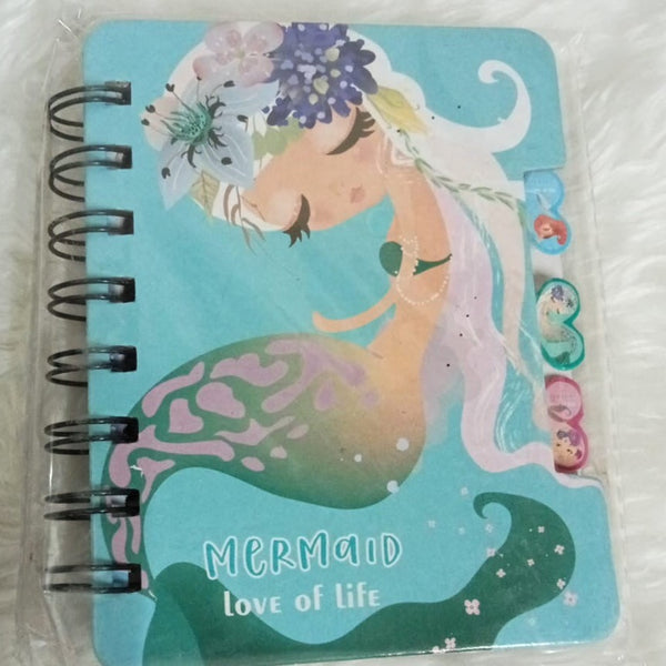 Mermaid Mini Diary - Teal - Single Piece
