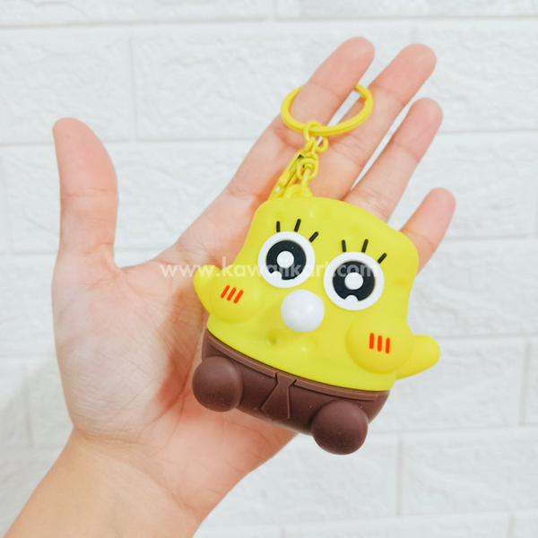 SpongeBob Square Pants Bubble Gum Pop Out Keychain - SpongeBob - Single Piece