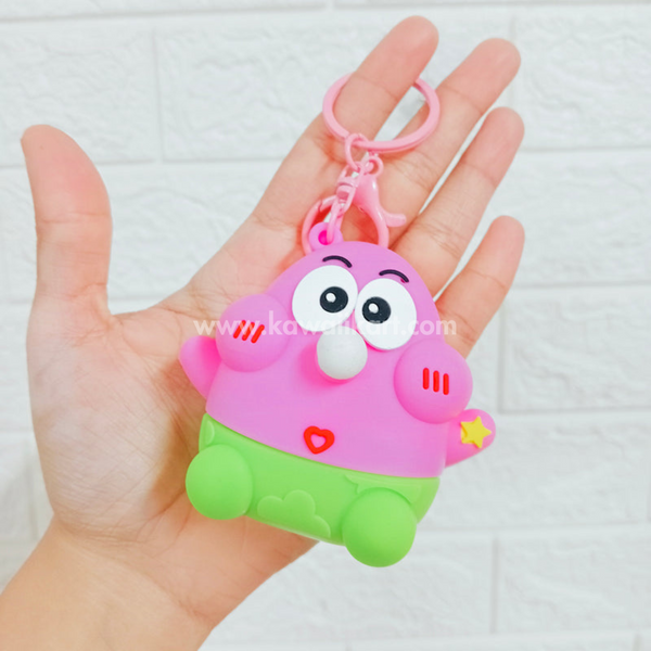 SpongeBob Square Pants Bubble Gum Pop Out Keychain - Patrick - Single Piece