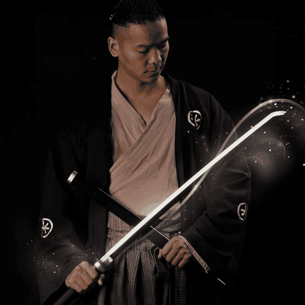 Green Slayer's Wooden LED Katana - Life Size