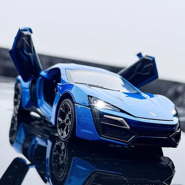 Lykan Hypersport Resembling Metal Die Cast Car - 1:32 Scale - Blue