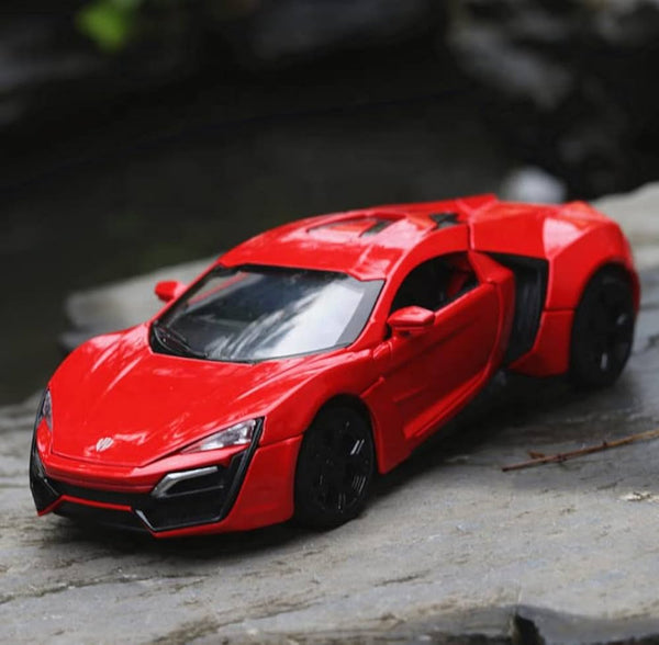 Lykan Hypersport Resembling Metal Die Cast Car - 1:32 Scale - Red