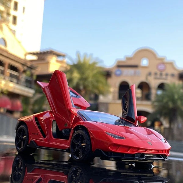 Lamborghini Centenario Resembling Metal Die Cast Car - 1:32 Scale - Red