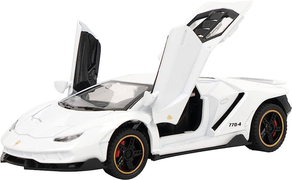 Lamborghini Centenario Resembling Metal Die Cast Car - 1:32 Scale - White