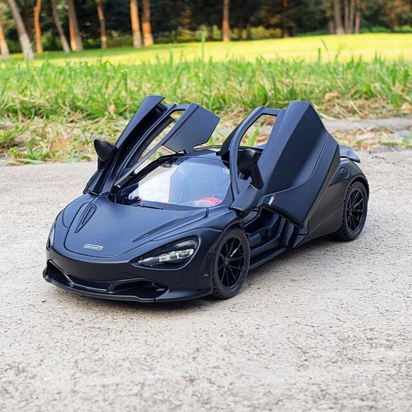 Mclaren 720s Resembling Metal Die Cast Car - 1:32 Scale - Black