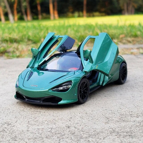 Mclaren 720s Resembling Metal Die Cast Car - 1:32 Scale - Green