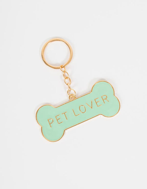 Pet Lover Metal Keychain