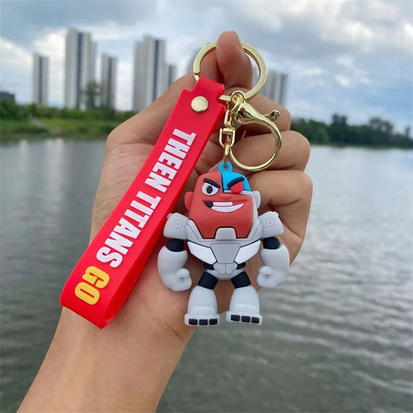 Teen Titans Figure Keychain - Cyborg - Single Piece