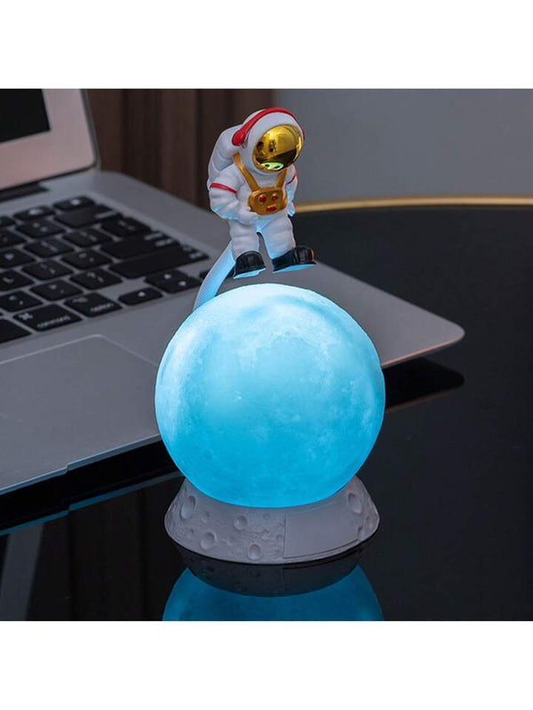 Astronaut Moon Night Lamp - Blue - Single Piece