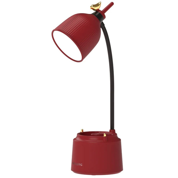 Golden Birdie Touch Lamp With Mobile Stand - Red - Single Piece