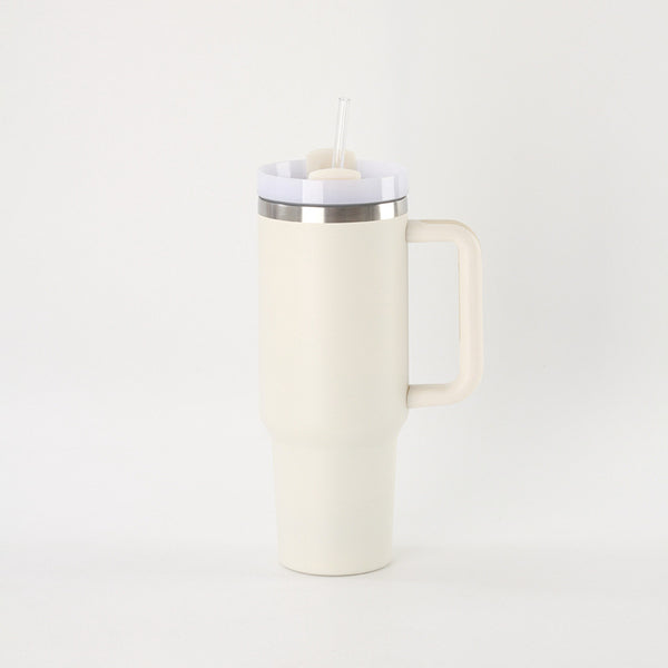 Stainless Steel Travel Tumbler - 1200 ml - White - Single Piece