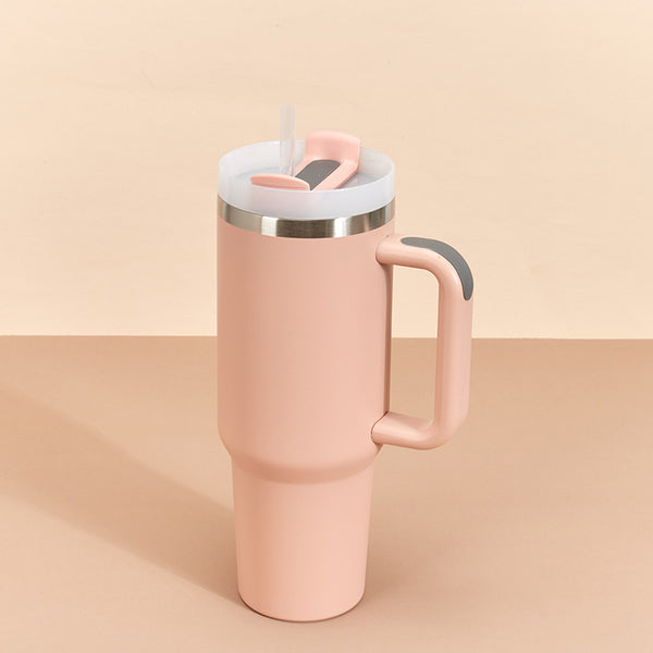 Stainless Steel Travel Tumbler - 1200 ml - Peach - Single Piece