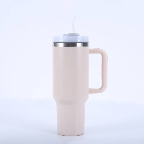 Stainless Steel Travel Tumbler - 1200 ml - Beige - Single Piece