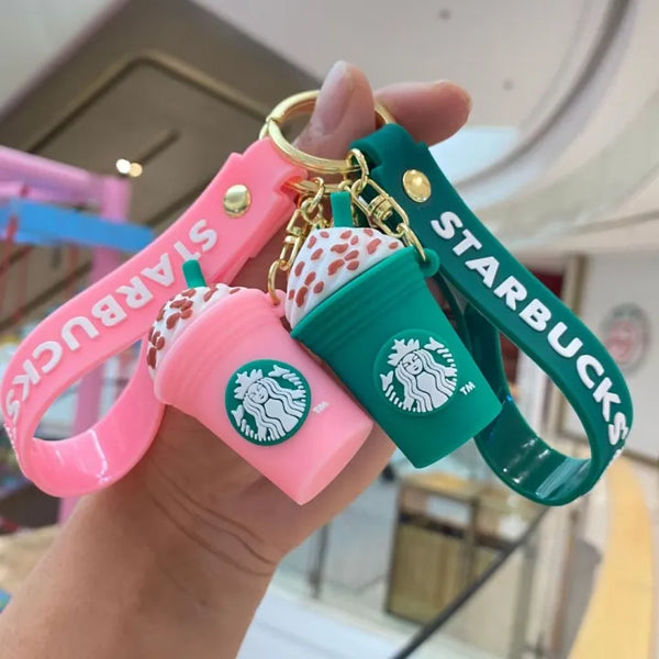 Starbucks Milk Tea Cup Keychain - Single Piece