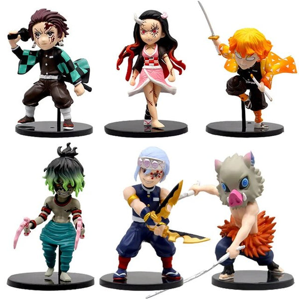 Devil Ninja Rage Action Figures - Set of 6 - 15 cm