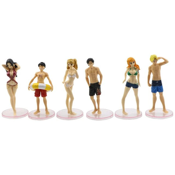 One Piece Swimwear Series Figures - Set of 6 - 11 cm