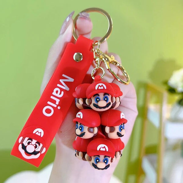 Mario Face Bunch Keychain
