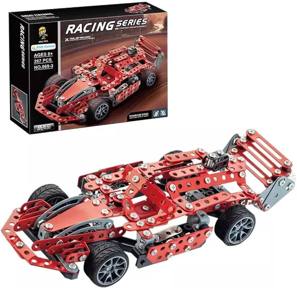 Racing Series Car - Metal Construction Toys - 287 Pieces - Age 6+