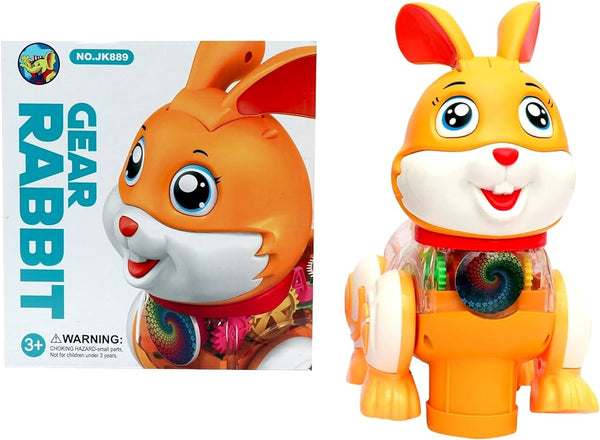 Gear Rabbit Toy - Orange