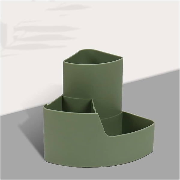 3 Grid Pen Stand - Green - Single Piece