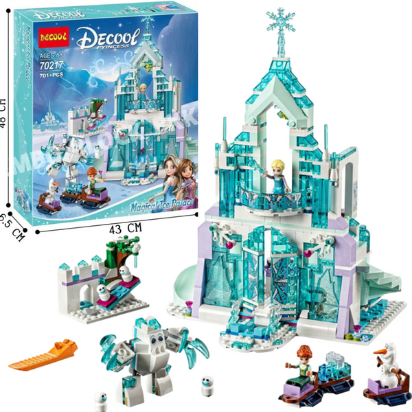 Magical Ice Palace Brick Toys 701+ Pieces - Age 6+