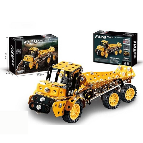 Farm Truck - Metal Construction Toys - 221 Pieces - Age 8+