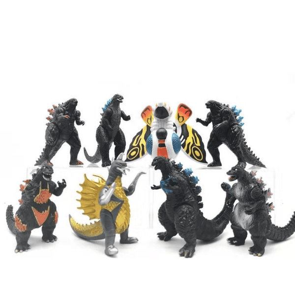 Godzilla Action Figures - Set B - Set of 8 - 10 cm