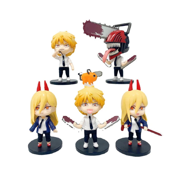 Chainsaw Man Chibi Figures Set of 6 - Height - 10 cm