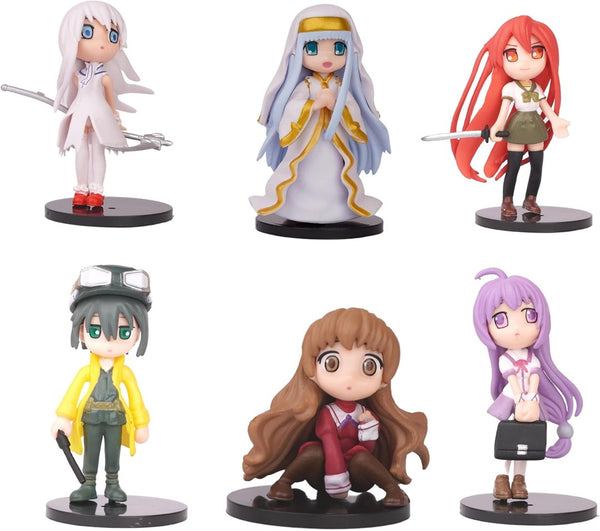 Dengeki Bunko Q Style Figures - Set of 6 - Height 10 cm