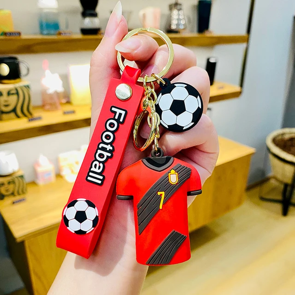 Football Heroes Jersey Keychain - De Bruyne - Single Piece