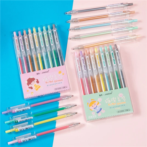Kawaii Colors Gel Pen - Set Of 9