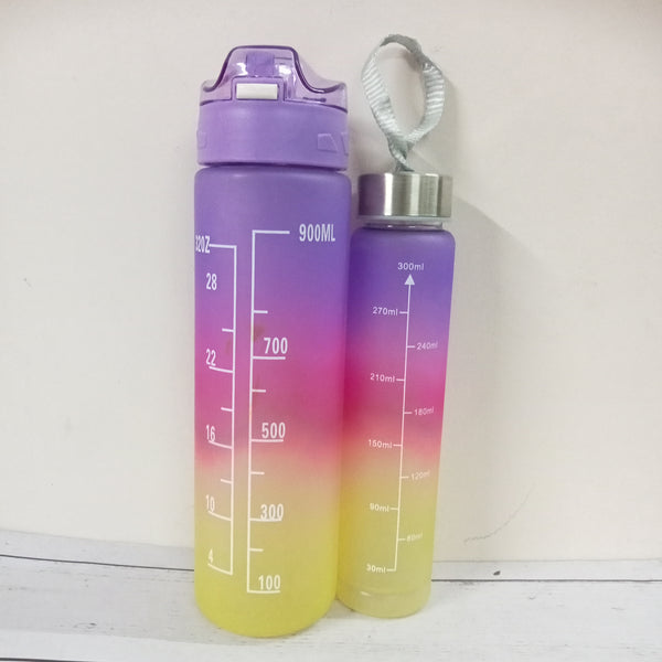 #125 Gradient Motivational Bottles.Set-3[Scratch and Dent]