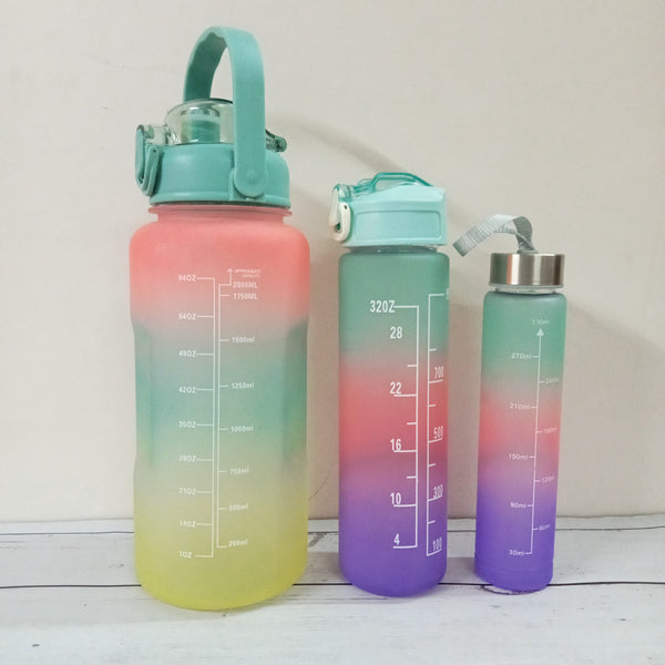 #120 Gradient Motivational Bottles.Set-3[Scratch and Dent]