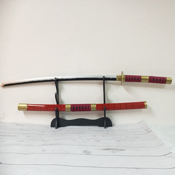 #52 Roronoa zoro's Sandai kitetsu wooden Katana [Scratch and Dent]