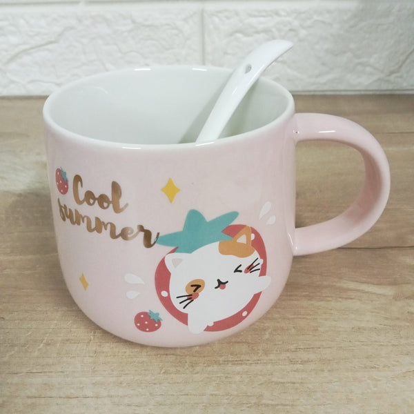 #158Kitty Lid Mug.[scratch and Dent]