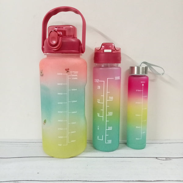 #122 Gradient Motivational Bottles.[Scratch and Dent]