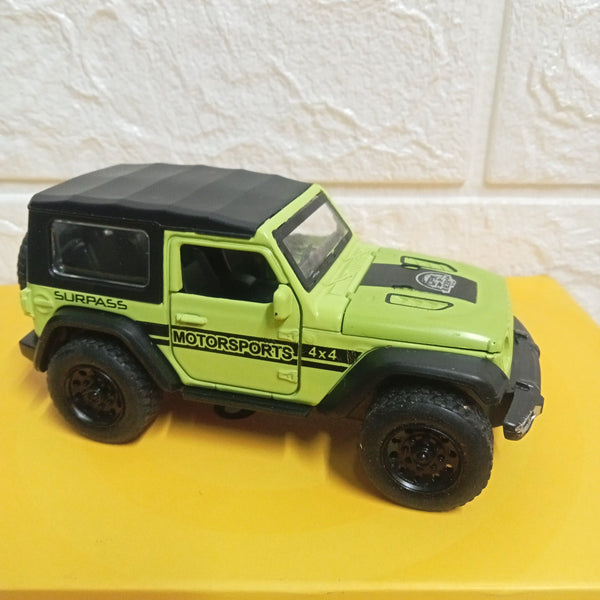 #192 pullback green jeep car