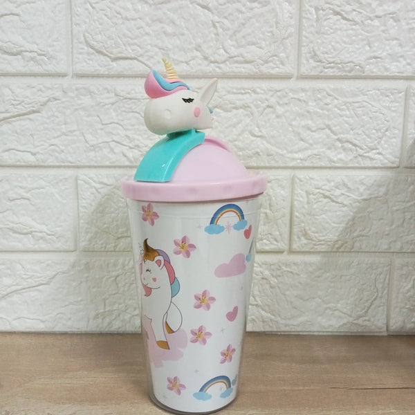 #157 Unicorn head Sipper.[Scratch and Dent]